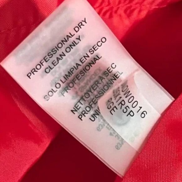 Karl Lagerfeld Paris Red & Black Color Block Sheath Dress - Size 4 - Picture 4 of 6